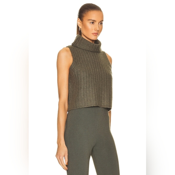 Sablyn Sage Cropped Turtleneck Cashmere Size XS - Picture 3 of 9